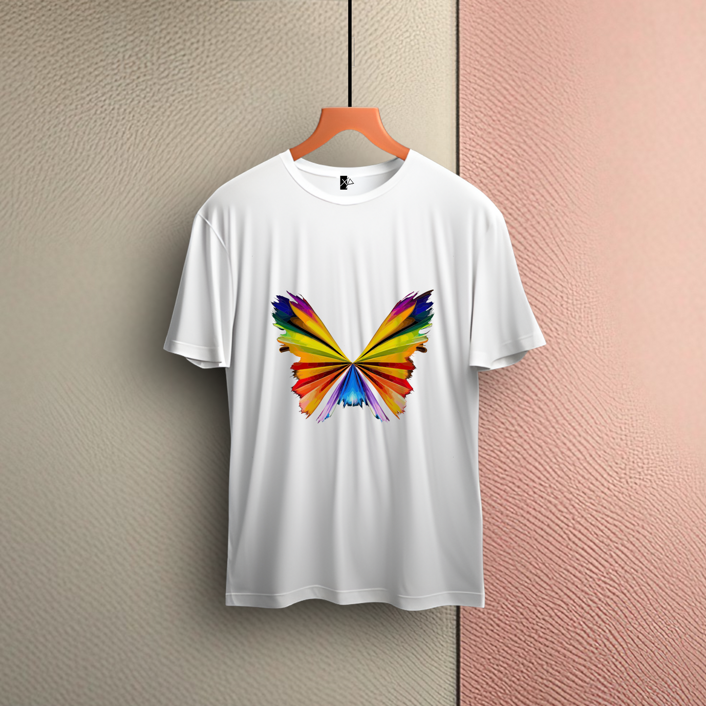 Men’s T-shirt Round Neck Classic: Butterfly