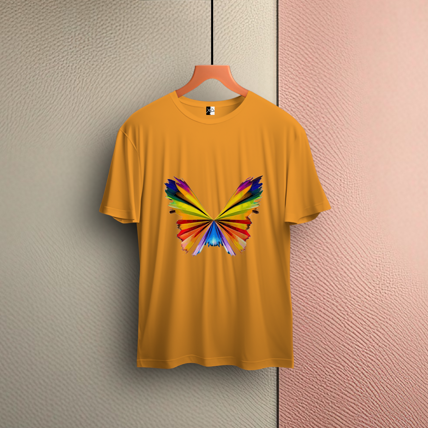 Men’s T-shirt Round Neck Classic: Butterfly