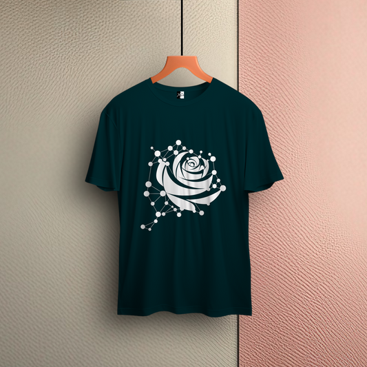 Men’s T-shirt Round Neck Classic: Rose