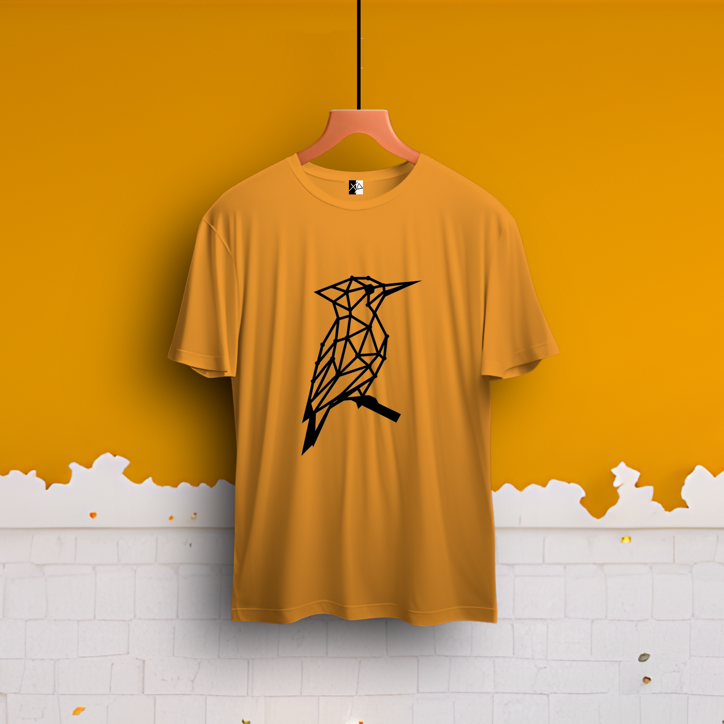 Men’s T-shirt Round Neck Classic: Woodpecker